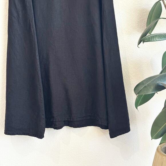 Bryn Walker Midi Linen Dress Small Oversized Bohemian Lagenlook Lagom Coastal - Picture 3 of 10